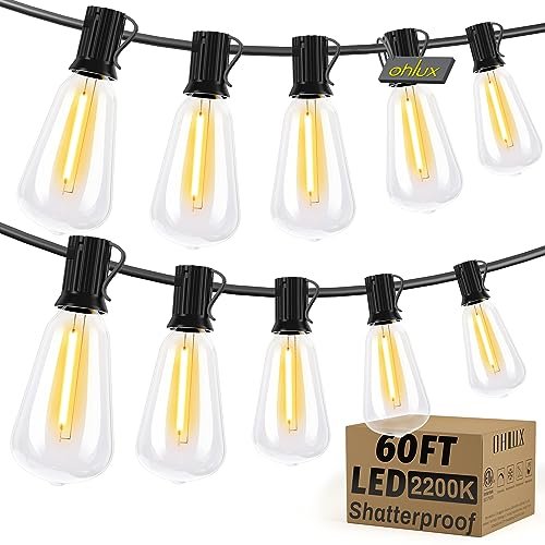 OHLUX Outdoor Bistro String Lights