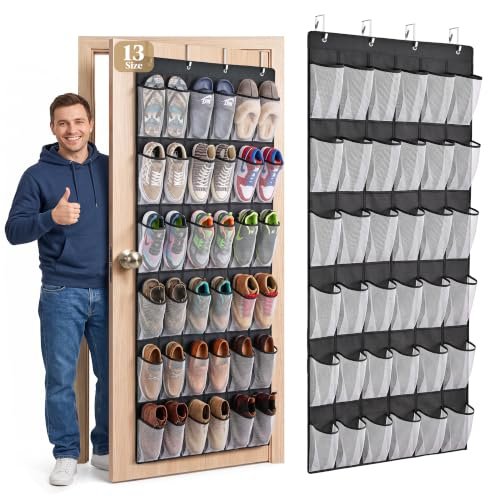 ORDOVIBE 36 Pockets Over the Door Shoe Organizer