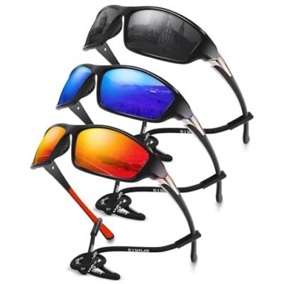Polarized Sports Wrap Around Sunglasses