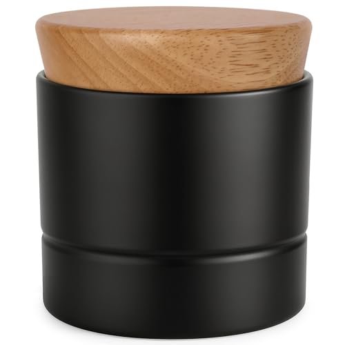 SAMSEEL French Butter Dish with Thick Wooden Lid