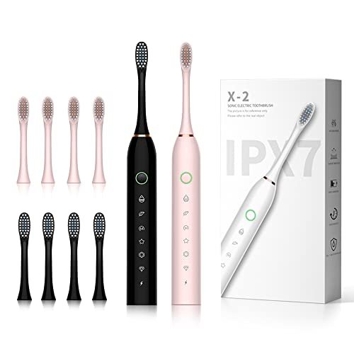 SUNPRO 2 Pack Sonic Electric Toothbrush