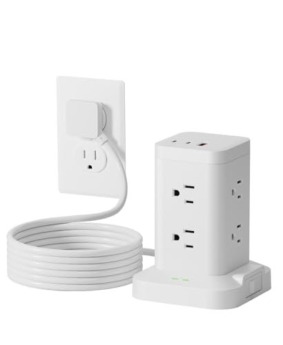 TAGZILO 2 Pack Power Strip Tower