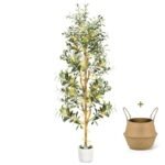TNELTUEB Artificial Olive Tree with Lights