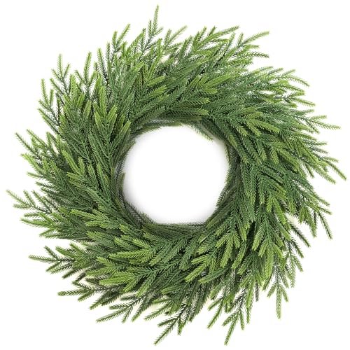 TOWPONICS 24 Inch Norfolk Pine Wreath