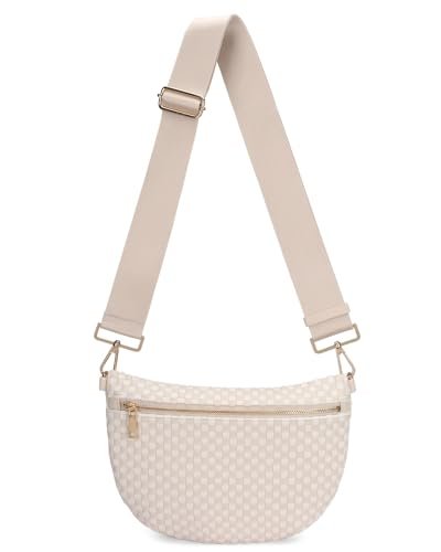WOOMADA Checkered Pu Bum Bag
